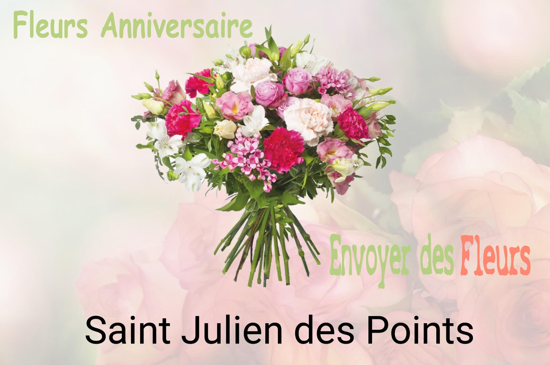 Bouquet de fleurs d’anniversaire livré à Saint-Julien-des-Points