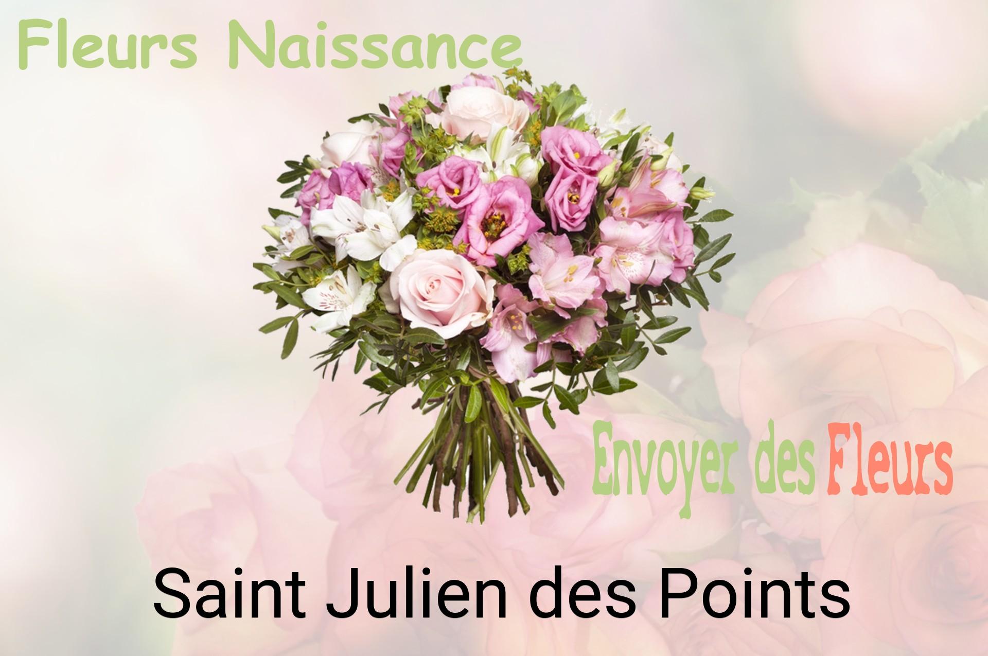 Bouquet de fleurs de naissance livré à Saint-Julien-des-Points